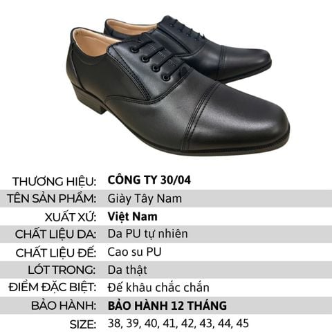 Giày Tây Nam Da Mềm, Đế Khâu Siêu Bền, Sang Trọng Lịch Lãm