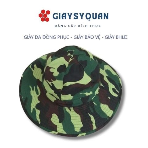 Mũ tai bèo hai màu xanh trơn, xanh loang che nắng tốt