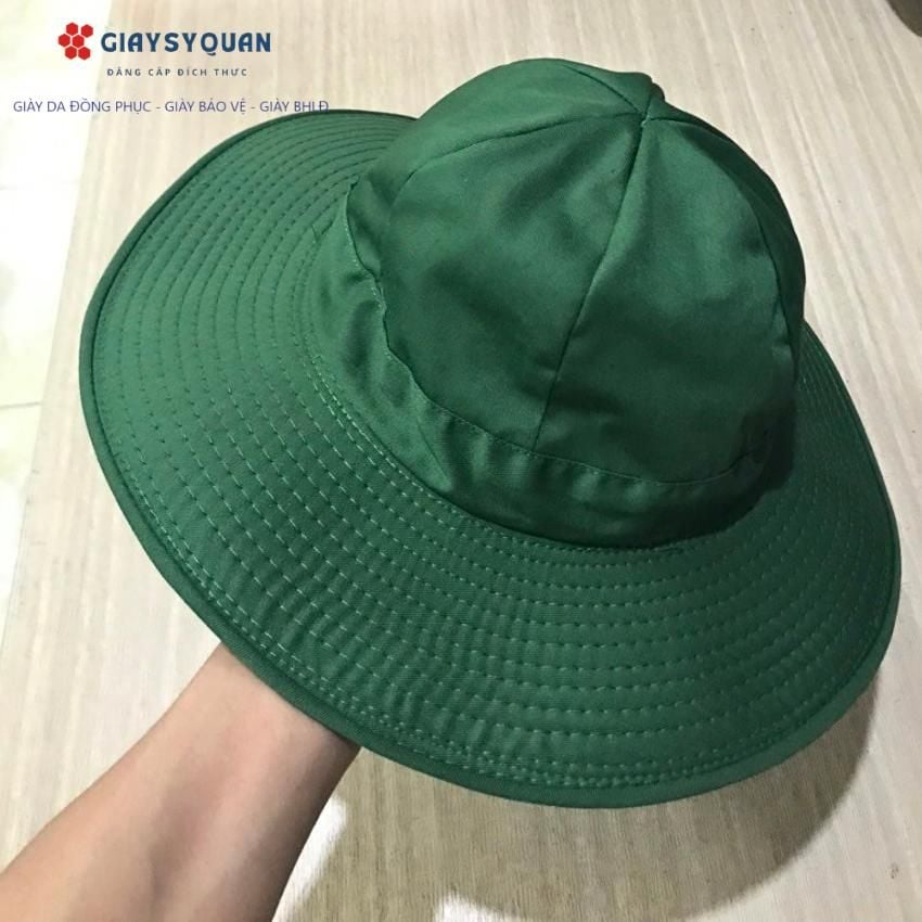 Mũ tai bèo hai màu xanh trơn, xanh loang che nắng tốt