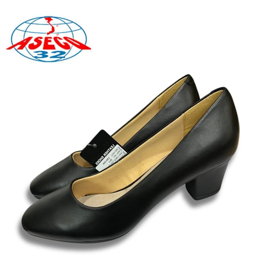 Giày Da Nữ 058 Chất Liệu Da Cao Cấp Mềm Mại Lót Trong Êm Ái Không Đau Chân Phù Hợp Với Nữ Tiếp Viên Hàng Không
