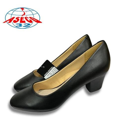Giày Da Nữ 058 Chất Liệu Da Cao Cấp Mềm Mại Lót Trong Êm Ái Không Đau Chân Phù Hợp Với Nữ Tiếp Viên Hàng Không