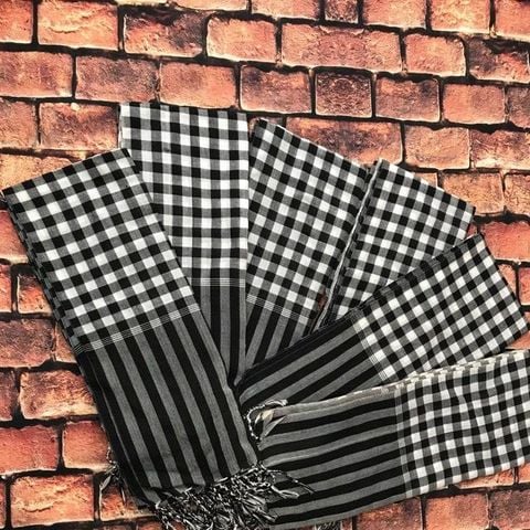 Khăn Rằn Nam Bộ Khổ Lớn Vải Cotton Mềm Mại - Đi Phượt, Du Lịch