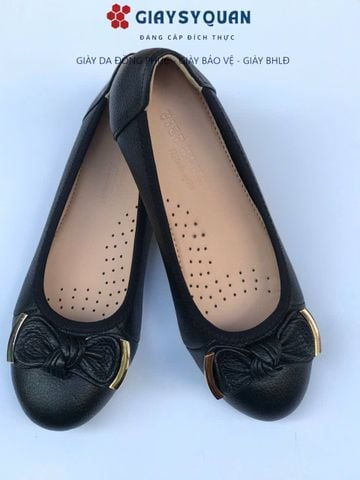 Giày búp bê da thật  đế cao 2cm, Giày Đồng Phục Nhà Hàng Khách Sạn