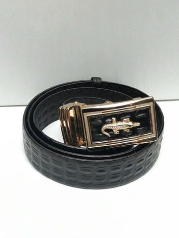 Thắt lưng da bò vân cá sấu