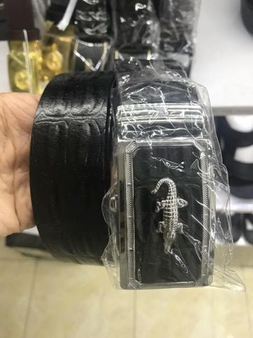 Thắt lưng da bò vân cá sấu