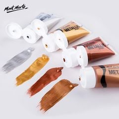 Bộ màu Acrylic Mont Marte 4 tuýp Metallic 50ml