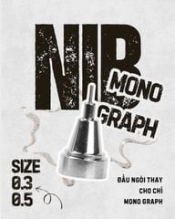 Tombow Mono Graph NIB - Đầu Inox Thay cho bút chì lắc Tombow Mono Graph