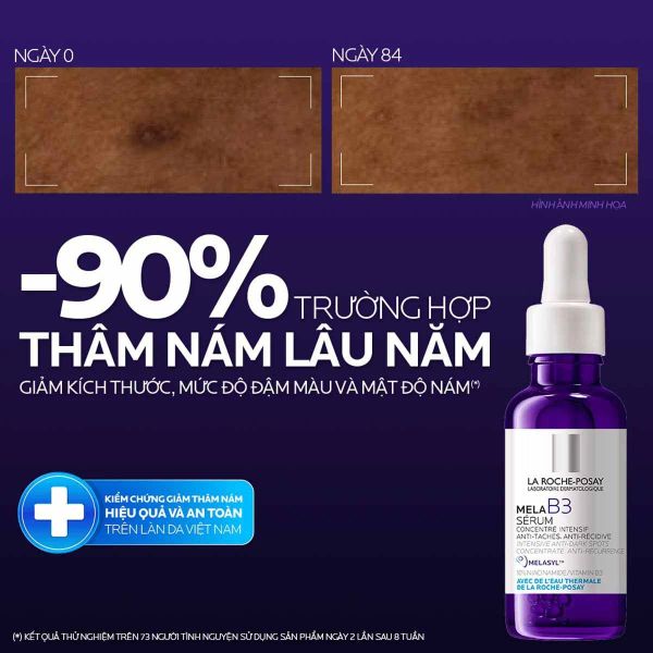 Tinh chất mờ thâm nám, da sáng & đều màu La Roche-Posay Mela B3 Serum