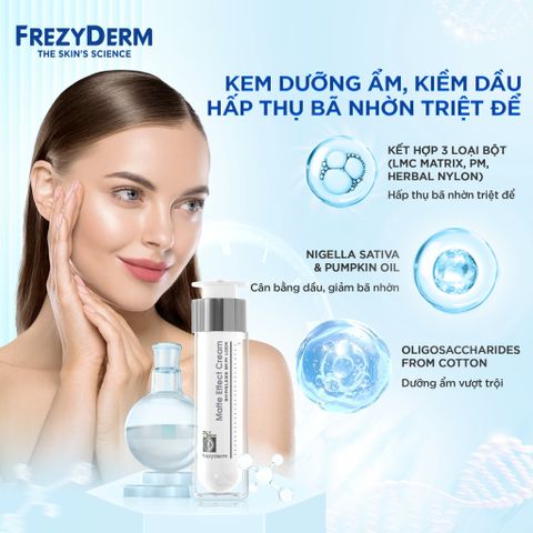 Kem kiềm dầu, làm mịn lỗ chân lông Frezyderm Matte Effect Cream