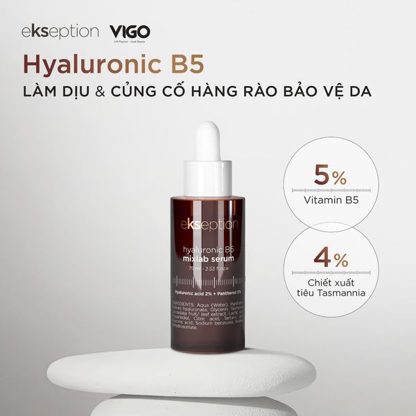 Tinh chất dưỡng ẩm và phục hồi da Ekseption Hyaluronic B5 Mixlab Serum