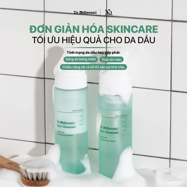 Sữa rửa mặt dành cho da dầu Dr.Different Zero Cleanser for Oily Skin