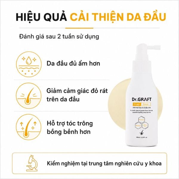 Xịt dưỡng da đầu giúp mọc tóc Dr.GRAFT Scalp Tonic