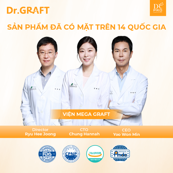 Xịt dưỡng da đầu giúp mọc tóc Dr.GRAFT Scalp Tonic