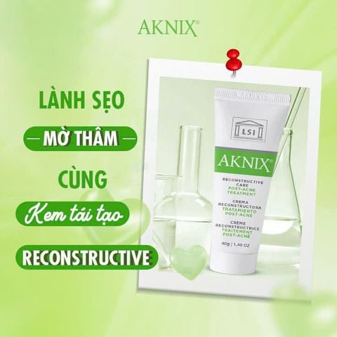 Kem chăm sóc và tái tạo da sau điều trị mụn AKNIX Reconstructive Care Post-Acne Treatment