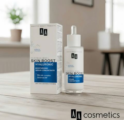 Serum cấp ẩm và căng mịn da AA COSMETICS Professional Skin Boost Hyaluronic Moisturizing Serum Concentrate