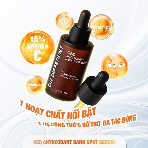 Tinh chất sáng da, mờ thâm, mờ nhăn, chống oxy hoá Dr.Different CEQ Anti-Oxidant Dark Spot Serum