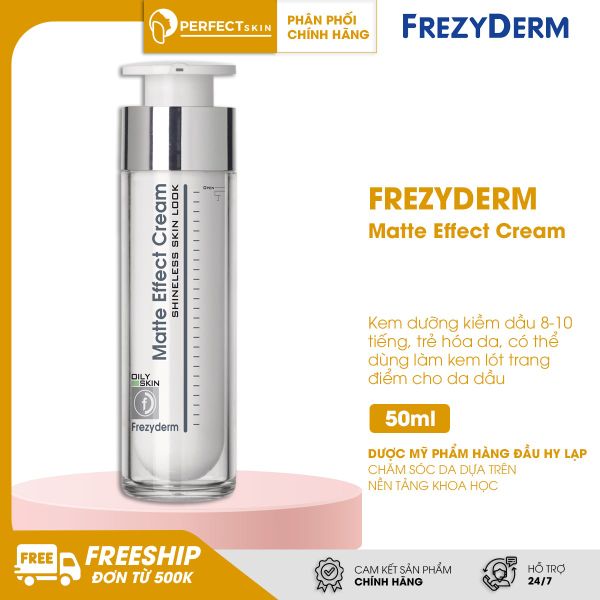 Kem kiềm dầu, làm mịn lỗ chân lông Frezyderm Matte Effect Cream