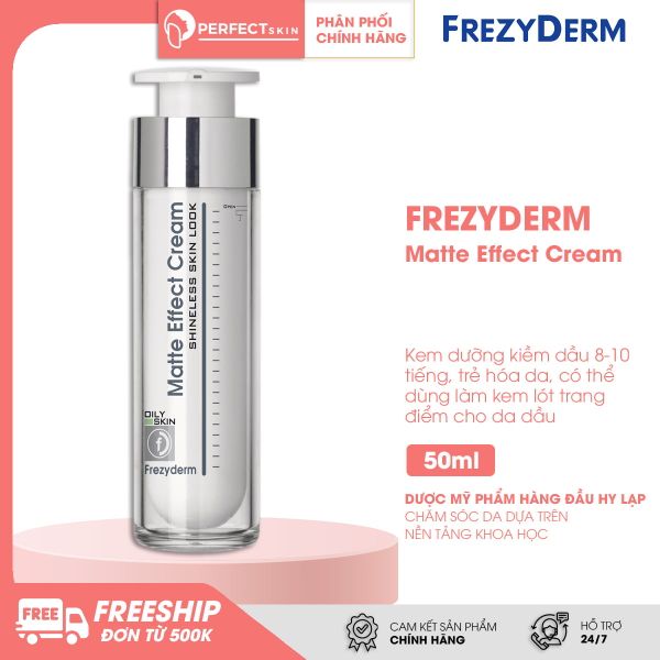 Kem kiềm dầu, làm mịn lỗ chân lông Frezyderm Matte Effect Cream
