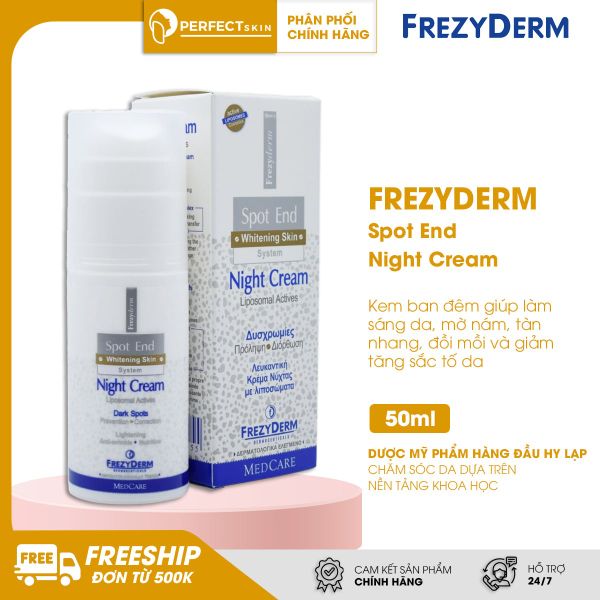 Kem làm mờ nám, đốm nâu & sáng da ban đêm Frezyderm Spot End Night Cream