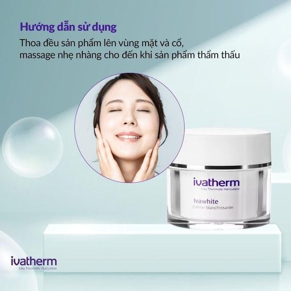 Kem dưỡng mờ nám làm sáng da Ivatherm Ivawhite Whitening Cream