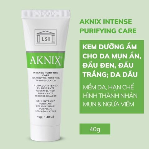 Kem hỗ trợ điều trị mụn, thanh lọc da, điều tiết dầu AKNIX Intense Purifying Care