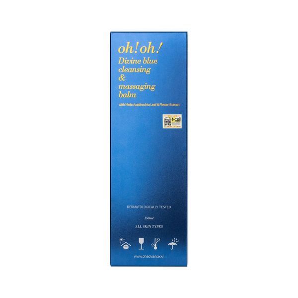 Sáp Tẩy Trang Làm Sạch Sâu, Làm Dịu Da oh!oh! Divine Blue Cleansing & Massaging Balm