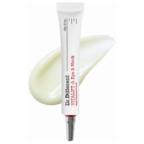 Kem dưỡng trẻ hoá, mờ nhăn cổ và mắt Dr.Different Vitalift-A Eye & Neck Retinal 0.025% Night Treatment Cream