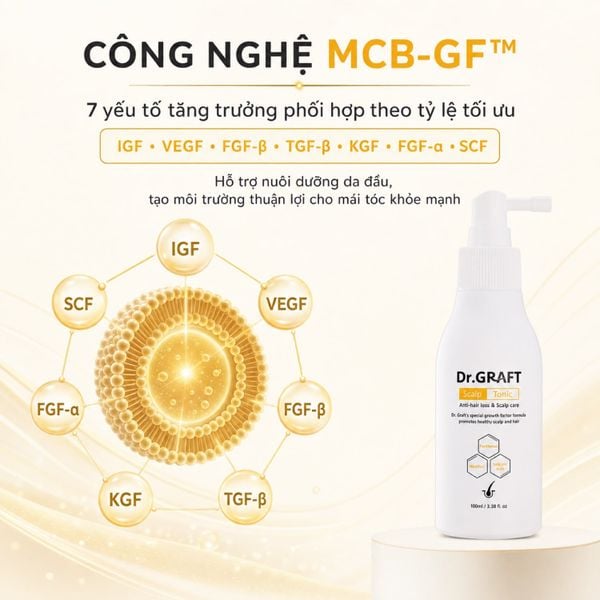 Xịt dưỡng da đầu giúp mọc tóc Dr.GRAFT Scalp Tonic
