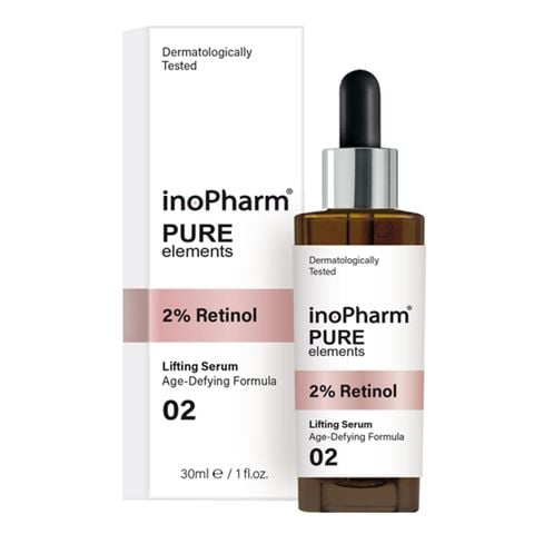 Tinh chất giảm nếp nhăn & mịn da InoPharm Pure Elements Facial Serum with 2% Retinol