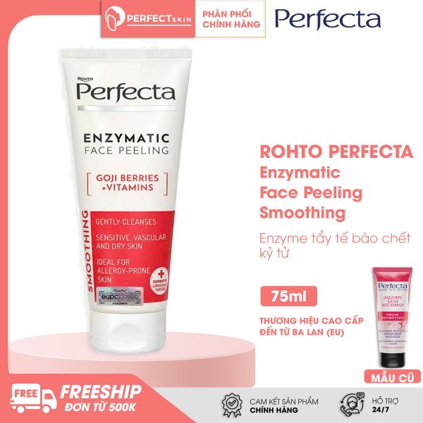 Enzyme tẩy tế bào chết kỷ tử ROHTO Perfecta Enzymatic Face Peeling Smoothing