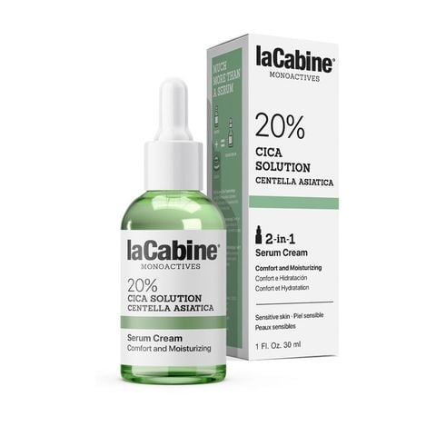 Serum và Cream 2 trong 1 laCabine 20% CICA Solution Centella Asiatica Serum Cream