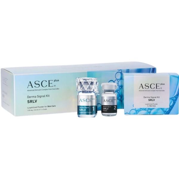 Bộ phục hồi da, căng bóng da ExoCoBio Asce+ SRLV Derma Signal