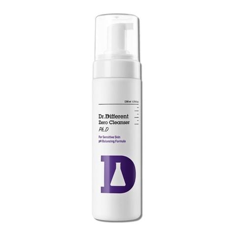 Sữa rửa mặt chuyên biệt dành cho da nhạy cảm Dr.Different Zero Cleanser Ph.D for Sensitive Skin