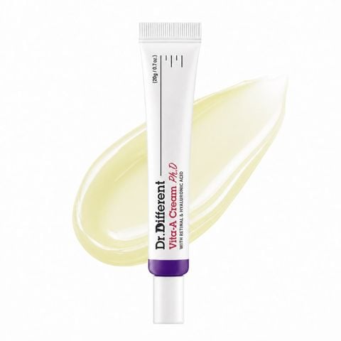 Kem dưỡng trẻ hoá, mờ nhăn chuyên biệt Dr.Different Vita-A Cream Ph.D