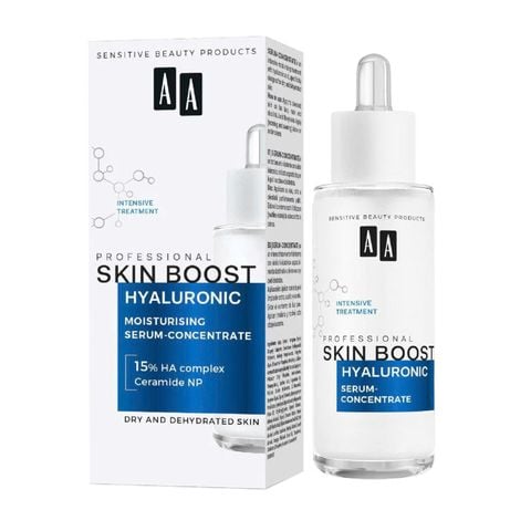 Serum cấp ẩm và căng mịn da AA COSMETICS Professional Skin Boost Hyaluronic Moisturizing Serum Concentrate