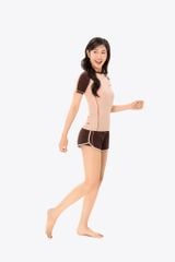 Áo bơi nữ SOBIE tay ngắn kín đáo Floral Chloe 4