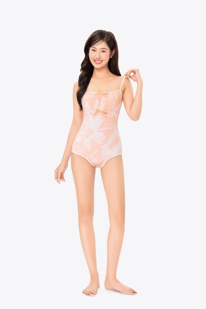 Đồ bơi nữ SOBIE monokini dây mảnh quyến rũ Floral Rosa, ảnh 2