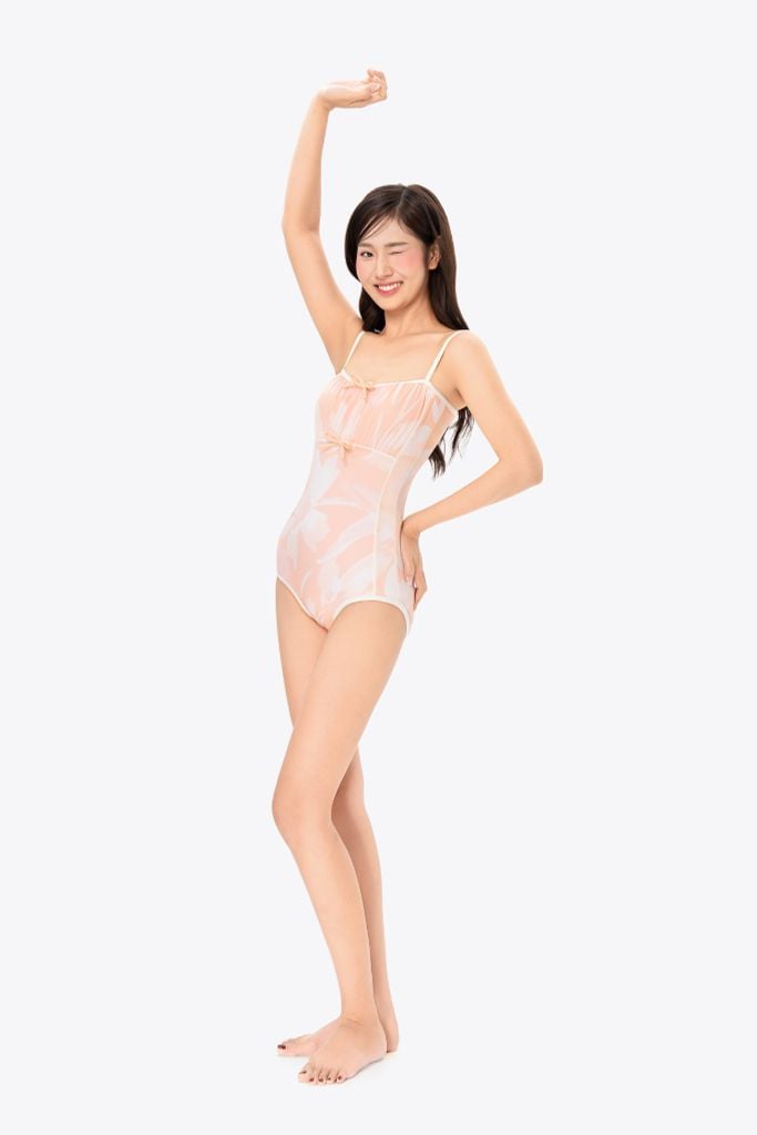 Đồ bơi nữ SOBIE monokini dây mảnh quyến rũ Floral Rosa, ảnh 3