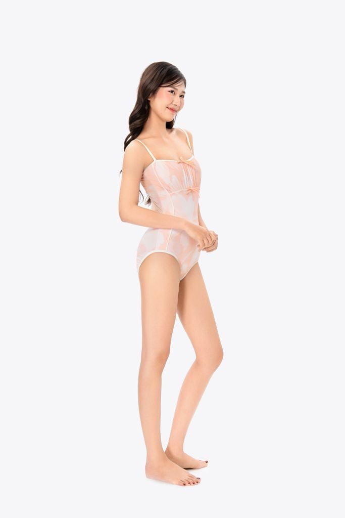Đồ bơi nữ SOBIE monokini dây mảnh quyến rũ Floral Rosa, ảnh 4