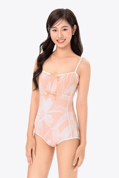 Đồ bơi nữ SOBIE monokini dây mảnh quyến rũ Floral Rosa 