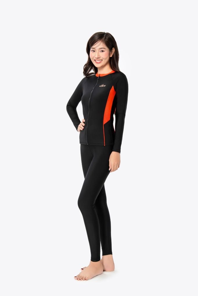 Áo bơi nữ SOBIE tay dài kín đáo chống nắng Floral Holly, ảnh 2