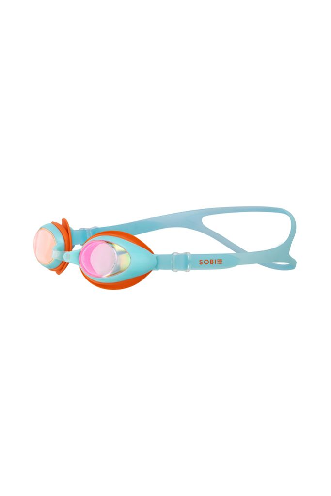 Kính bơi trẻ em SOBIE cao cấp tráng gương, chống sương, UV - Clear Mirror Blue S11, ảnh 2