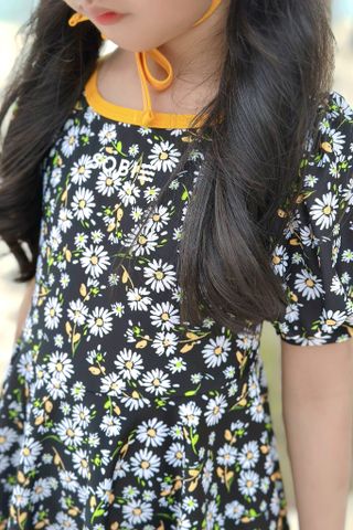  Đầm bơi một mảnh trẻ em kèm mũ chống nắng Cúc Hoạ Mi 