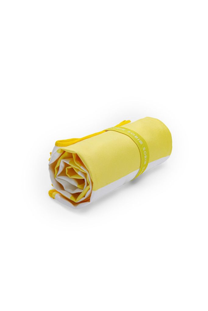 Khăn bơi Microfiber Yellow Stripe 70x140, ảnh 4