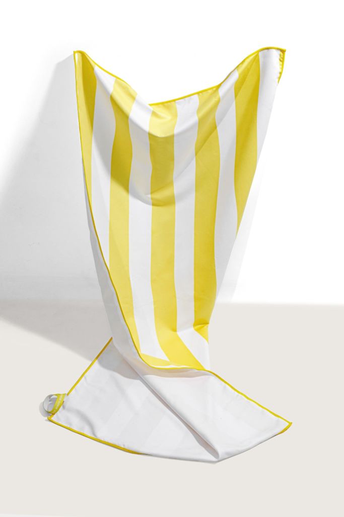 Khăn bơi Microfiber Yellow Stripe 70x140, ảnh 2