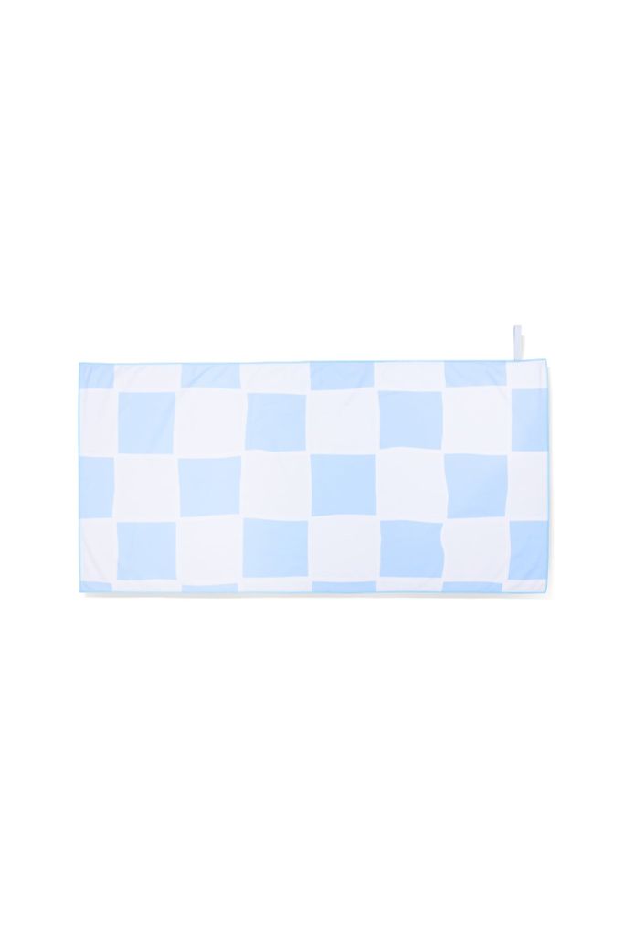 Khăn bơi Microfiber Caro Blue 70x140, ảnh 2