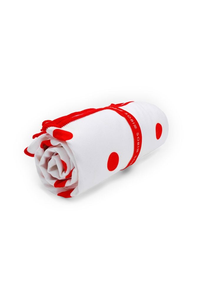 Khăn bơi Microfiber Red Dot 70x140, ảnh 4