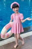  Đầm bơi một mảnh bé gái kèm mũ chống nắng Hoa Bé Xinh 