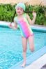 Đồ bơi một mảnh BABY kèm mũ chống nắng Cầu Vồng