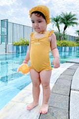 Đồ bơi một mảnh BABY kèm mũ chống nắng Mặt Trời Nhỏ 1